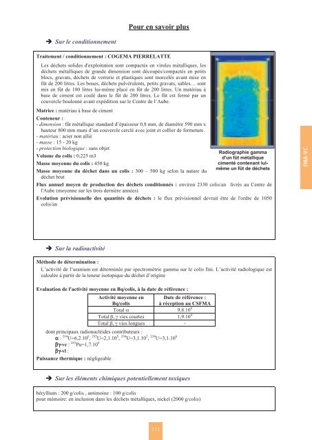 Catalogue descriptif des familles de dÃ©chets radioactifs ... - Andra