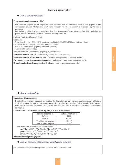 Catalogue descriptif des familles de dÃ©chets radioactifs ... - Andra