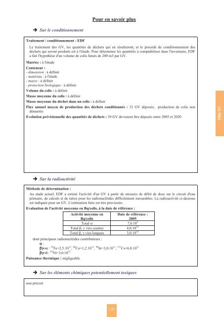 Catalogue descriptif des familles de dÃ©chets radioactifs ... - Andra