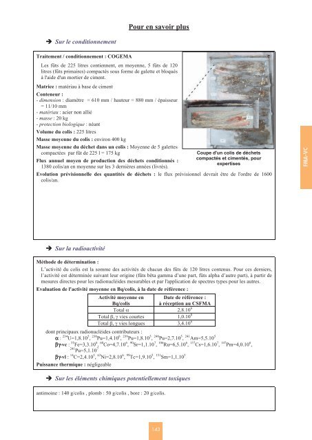 Catalogue descriptif des familles de dÃ©chets radioactifs ... - Andra