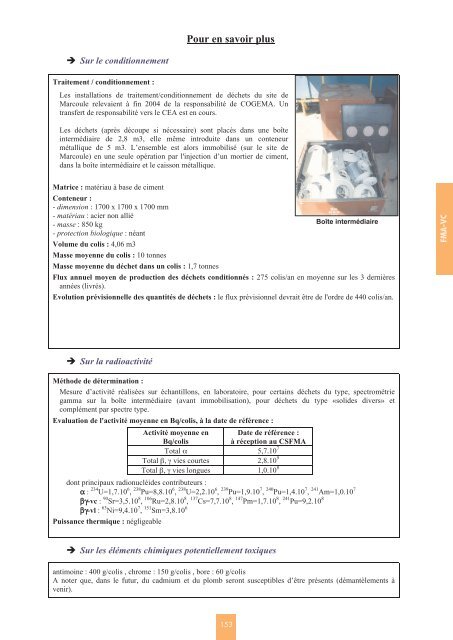 Catalogue descriptif des familles de dÃ©chets radioactifs ... - Andra