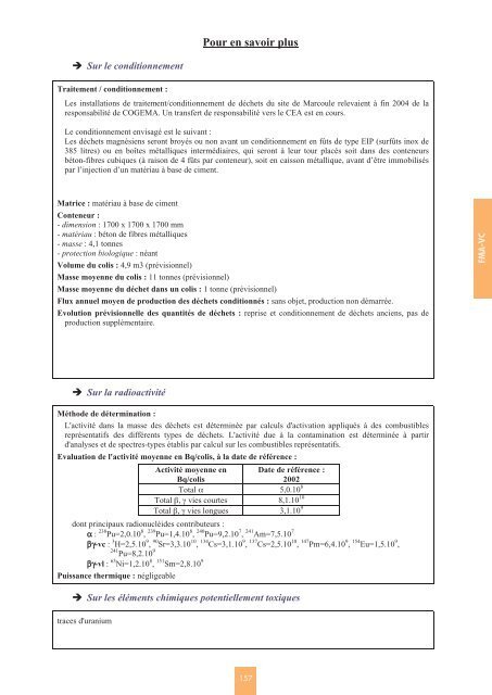 Catalogue descriptif des familles de dÃ©chets radioactifs ... - Andra