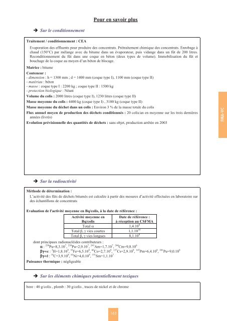 Catalogue descriptif des familles de dÃ©chets radioactifs ... - Andra