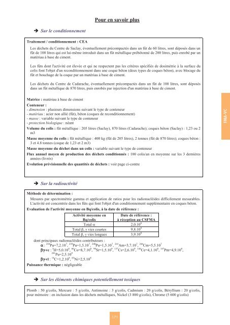 Catalogue descriptif des familles de dÃ©chets radioactifs ... - Andra