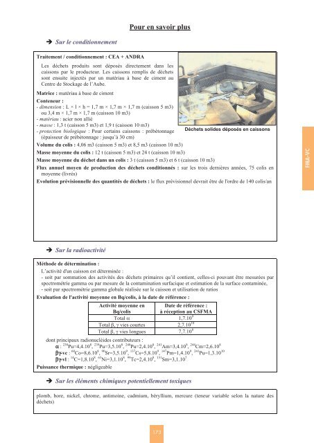 Catalogue descriptif des familles de dÃ©chets radioactifs ... - Andra