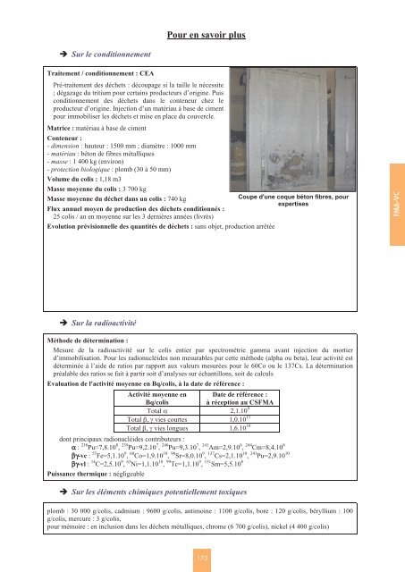 Catalogue descriptif des familles de dÃ©chets radioactifs ... - Andra