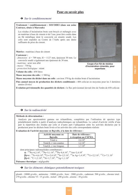 Catalogue descriptif des familles de dÃ©chets radioactifs ... - Andra