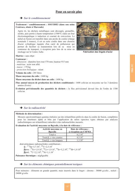 Catalogue descriptif des familles de dÃ©chets radioactifs ... - Andra