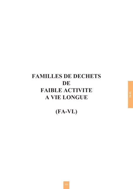 Catalogue descriptif des familles de dÃ©chets radioactifs ... - Andra