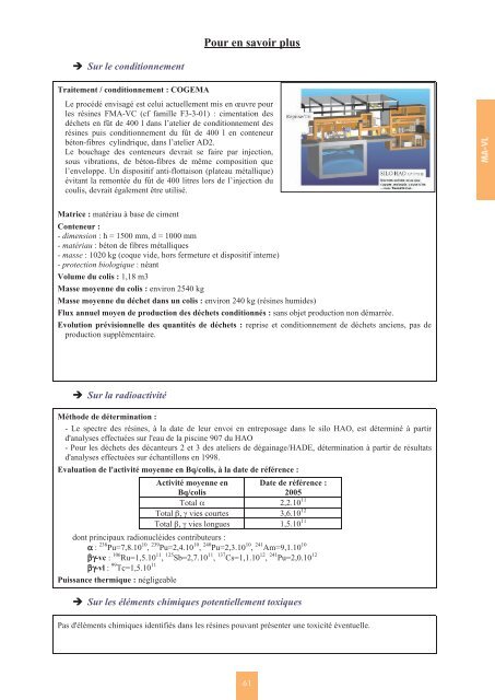 Catalogue descriptif des familles de dÃ©chets radioactifs ... - Andra