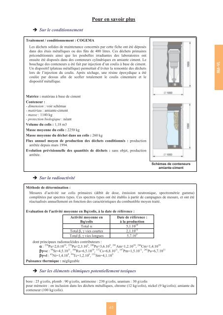 Catalogue descriptif des familles de dÃ©chets radioactifs ... - Andra