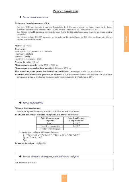 Catalogue descriptif des familles de dÃ©chets radioactifs ... - Andra