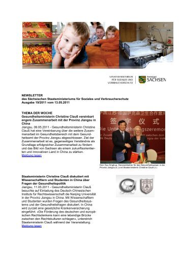 Newsletter vom 13.05.2011 - Sächsisches Staatsministerium für ...