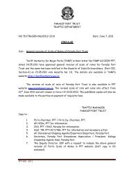 General revision of Scale of Rates of Paradip Port Trust