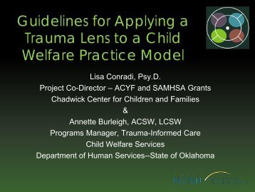 Guidelines for Applying a Trauma Lens to a Child Welfare Practice ...
