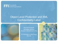 Object Level Protection and XML Confidentiality Labels