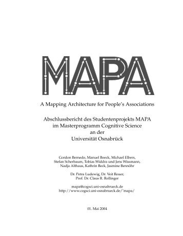 MAPA, die - Cognitive Science - Universität Osnabrück