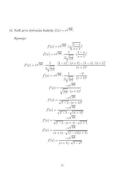 RIJEÃ…Â ENI ZADACI IZ MATEMATIKE