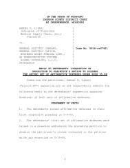 Lipari Answer to GE Opposing Dismissal of Affirmative Defenses