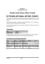 Chapter 7 - Details of the Henry Pinter Family - New Page 1