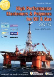 High Performance Elastomers & Polymers for Oil ... - Smithers Rapra