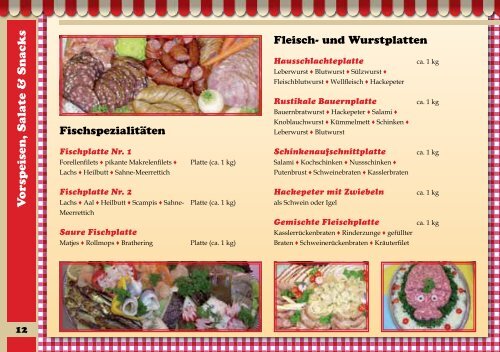 Partyservice - Landfleischerei Hennickendorf GmbH