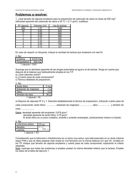 recomendaciones para los trabajos practicos - Facultad de Ciencias ...