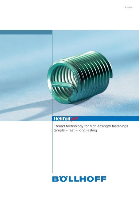 Thread technology for high-strength fastenings Simple â fast â long ...