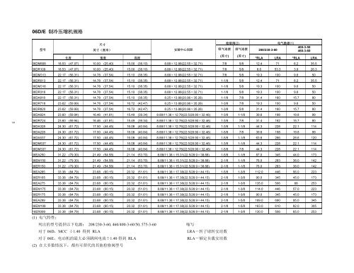 0 6 D / E 应用指南