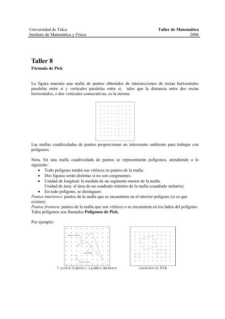 Taller 8 - Universidad de Talca