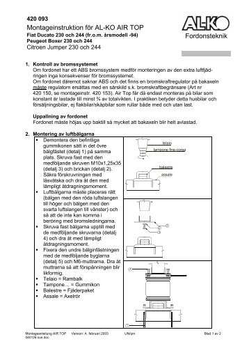 C10-11 Monteringsanvisning AL-KO airtop.pdf - KAMA Fritid