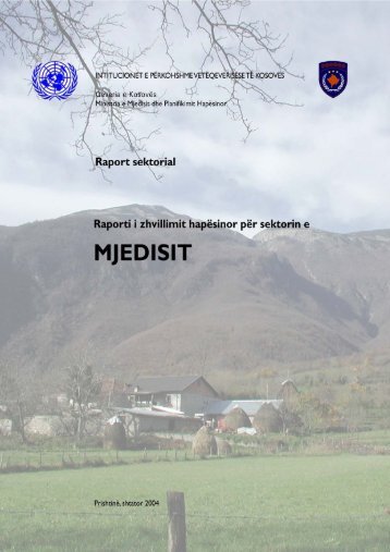 Raporti i zhvillimit hapÃ«sinor pÃ«r sektorin e MJEDISIT - ammk-rks.net