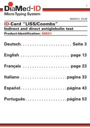 ID-Card “LISS/Coombs” Deutsch . . . . . . . . . . . . . . . . . . . . . . Seite 3 ...