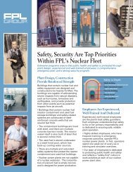 Safety, Security Are Top Priorities Within FPL's Nuclear ... - FPL.com