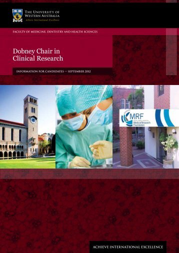 Dobney Chair in Clinical Research - His.admin.uwa.edu.au - The ...