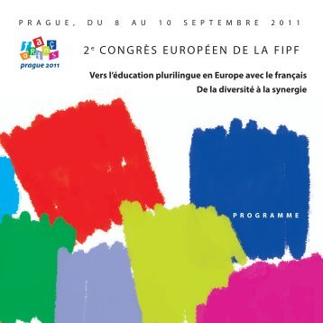 version actuelle du programme - 2e congrès européen de la FIPF