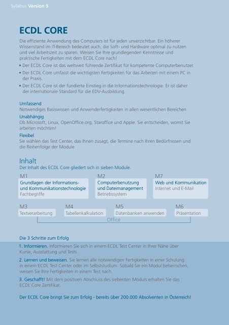 ECDL Core Syllabus 5