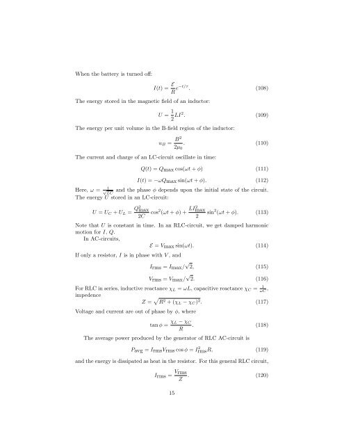 Notes for the Physics GRE - Harvard University Department of Physics