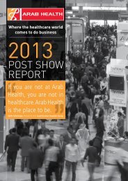 Download Arab Health 2013 Post-show report - IIR Middle East