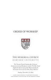 PDF File - The Memorial Church - Harvard University