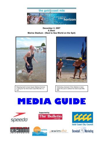 2007 Gold Coast Mile - Media Guide - Hanson Sport Media