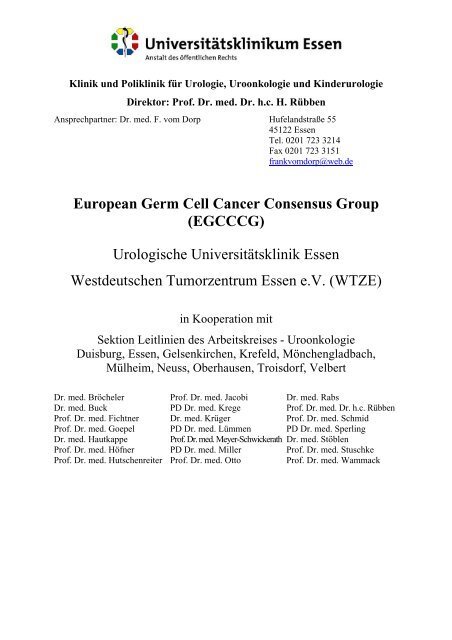 European Germ Cell Cancer Consensus Group