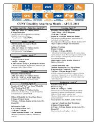 Disability Awareness Month - CUNY