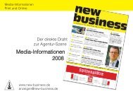Media-Informationen 2008 - new business