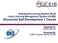 Structured Self Development 1 Course - U.S. Army