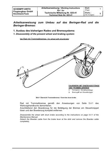 Arbeitsanweisung zum Umbau auf das Beringer-Rad und die ...