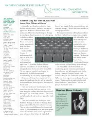 Winter 2009 Newsletter - Andrew Carnegie Free Library and Music ...