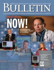 view PDF - American Association of Neurological Surgeons