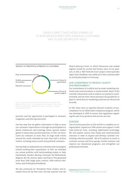 SuStainability - 2012 - Straumann