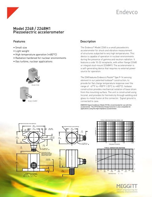 Model 2248 / 2248M1 Piezoelectric accelerometer - Endevco